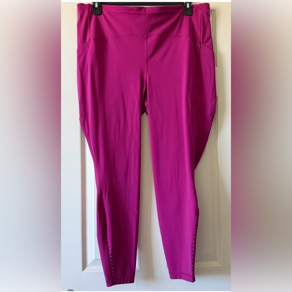 Lululemon Swift Speed High Rise Leggings 27” Size 20 Pink Magenta - Picture 3 of 16